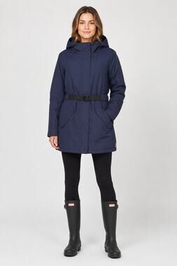 Hunter Original Womens Navy Insulated Parka Rain Jacket Hooded Size Medium NWT